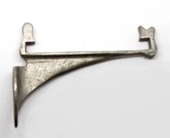 Nickel Over Brass Shelf Bracket