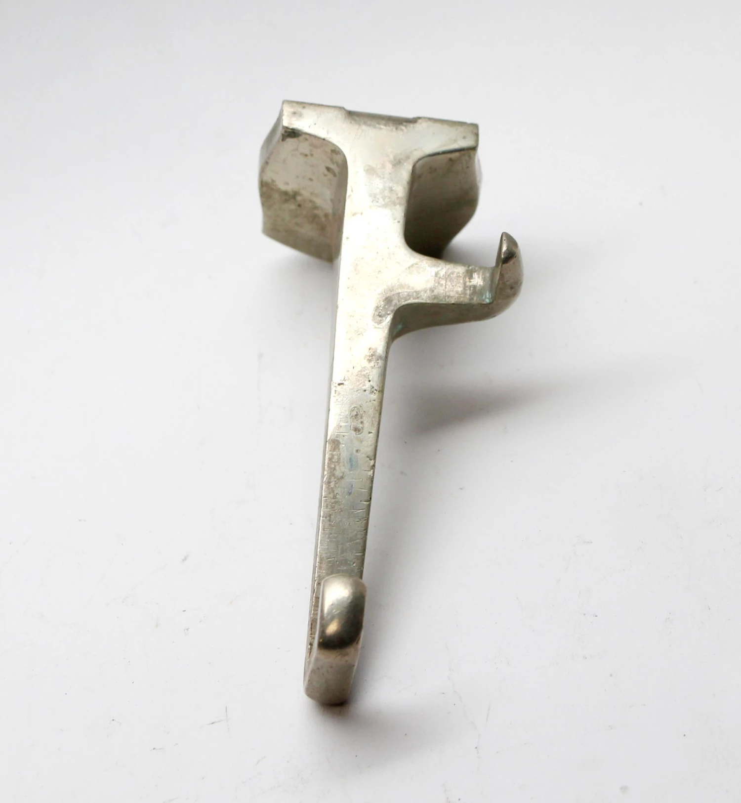 Vintage Nickel Over Brass Shelf Bracket 4 Vintage Nickel Over Brass Shelf Bracket - Image 2