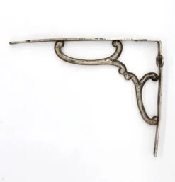 Vintage 9 In. Nickel Plated Brass Shelf Bracket