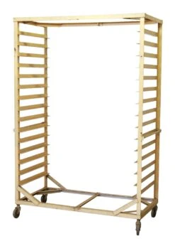 Large Industrial Metal Rack On Wheels