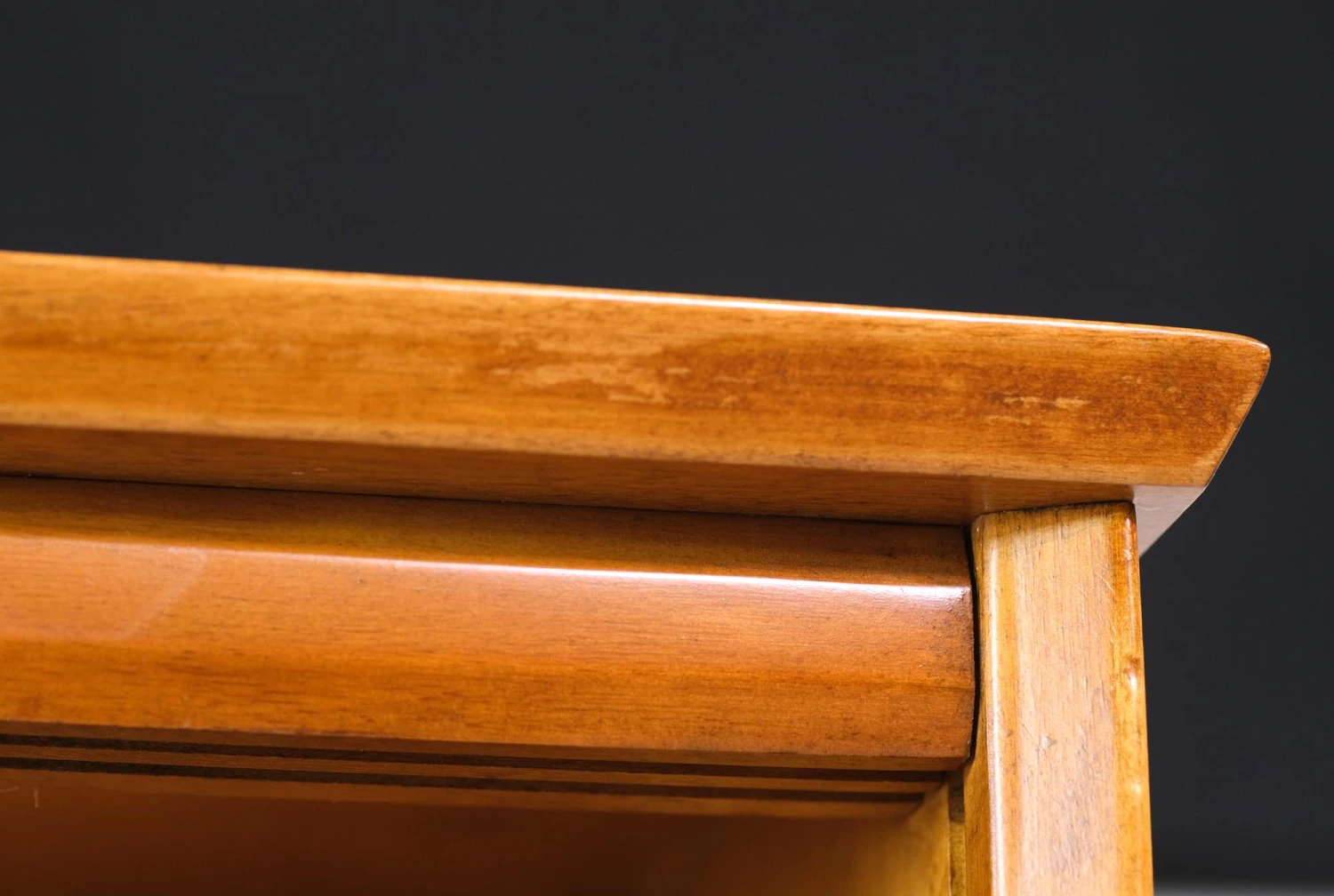 Vintage Light Tone Pine Hutch Shelf Storage Unit 4 Vintage Light Tone Pine Hutch Shelf Storage Unit - Image 2