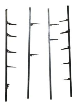 Set Of Four Wall Shelf Black Brackets