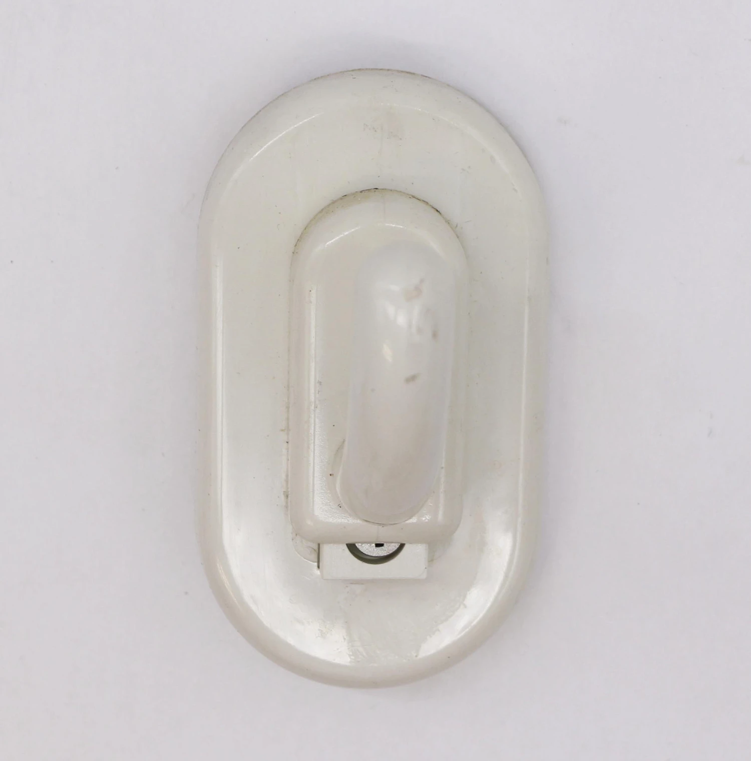European 1970s Mid Century Cream Plastic Single Arm Wall Hook 4 European 1970s Mid Century Cream Plastic Single Arm Wall Hook - Image 2