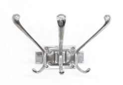 Vintage European Streamline Chrome Plated Steel Bathroom Hook 11 Vintage European Streamline Chrome Plated Steel Bathroom Hook -OGT Sale Store single hooks 24bel11106