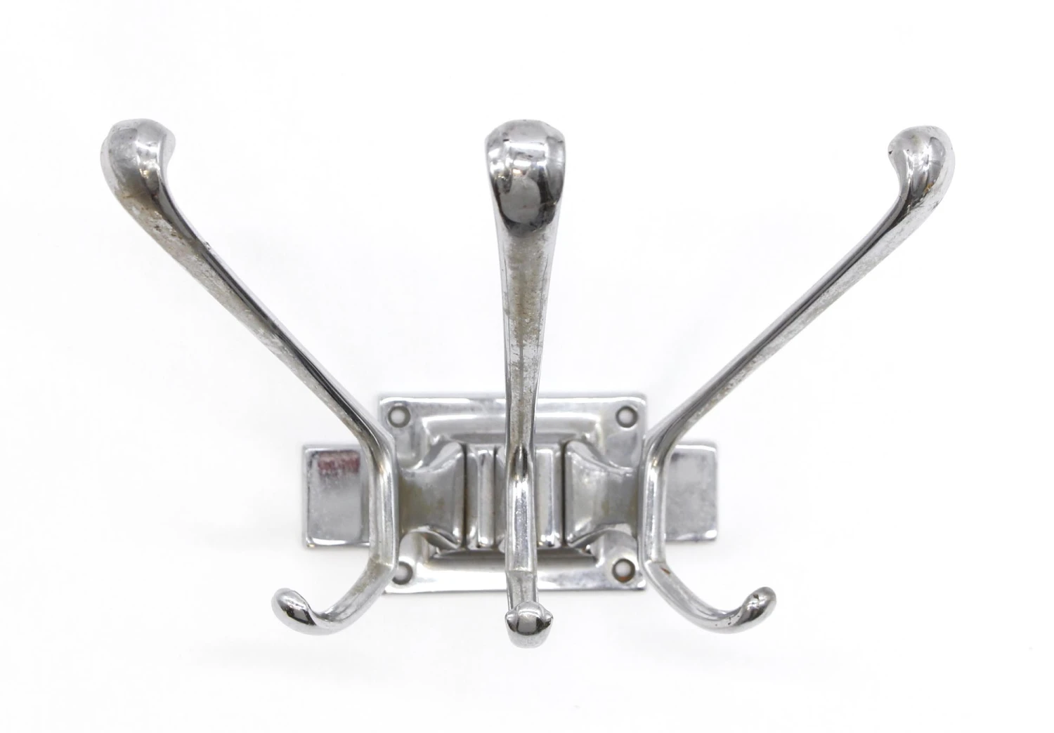 Vintage European Streamline Chrome Plated Steel Bathroom Hook 4 Vintage European Streamline Chrome Plated Steel Bathroom Hook - Image 2