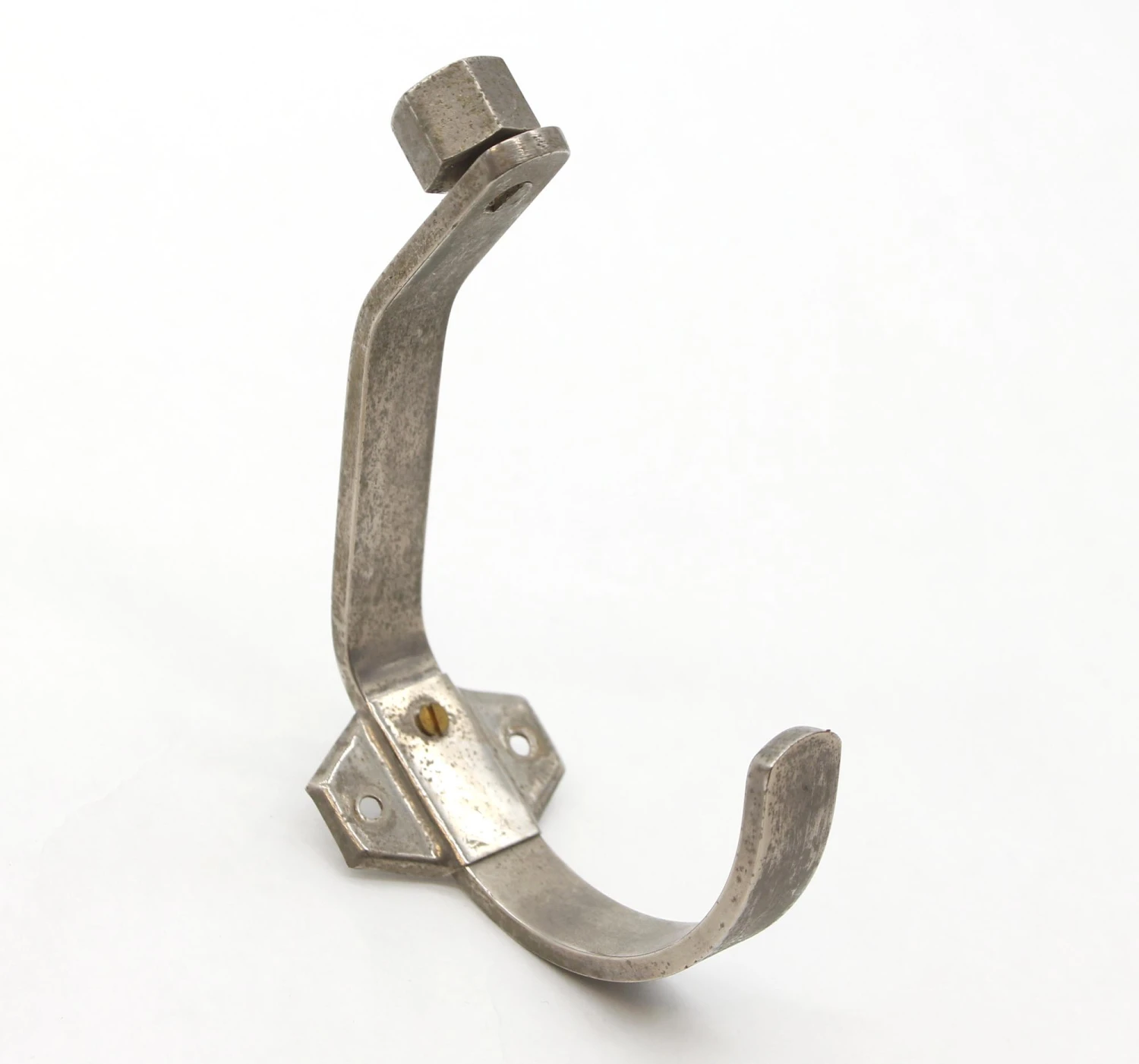 Vintage European Art Deco Aluminum Streamline Wall Hook 4 Vintage European Art Deco Aluminum Streamline Wall Hook - Image 2