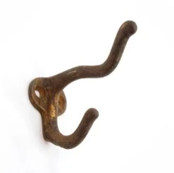 Antique Cast Iron Double Arm Wall Hook