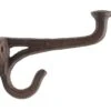 Antique Cast Iron Double Extended Arm Wall Hook 2 Antique Cast Iron Double Extended Arm Wall Hook -OGT Sale Store single hooks antique cast iron double extended arm wall hook p261739