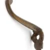 Antique Small Cast Iron 1 Arm Antique Wall Hook