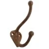 Cast Iron Double Arm Wall Hook With Rusted Patina -OGT Sale Store single hooks cast iron double arm wall hook with rusted patina q276764