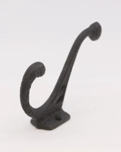 Newly Made Black Cast Iron Double Arm Wall Hook 9 Newly Made Black Cast Iron Double Arm Wall Hook -OGT Sale Store single hooks for sale p261318