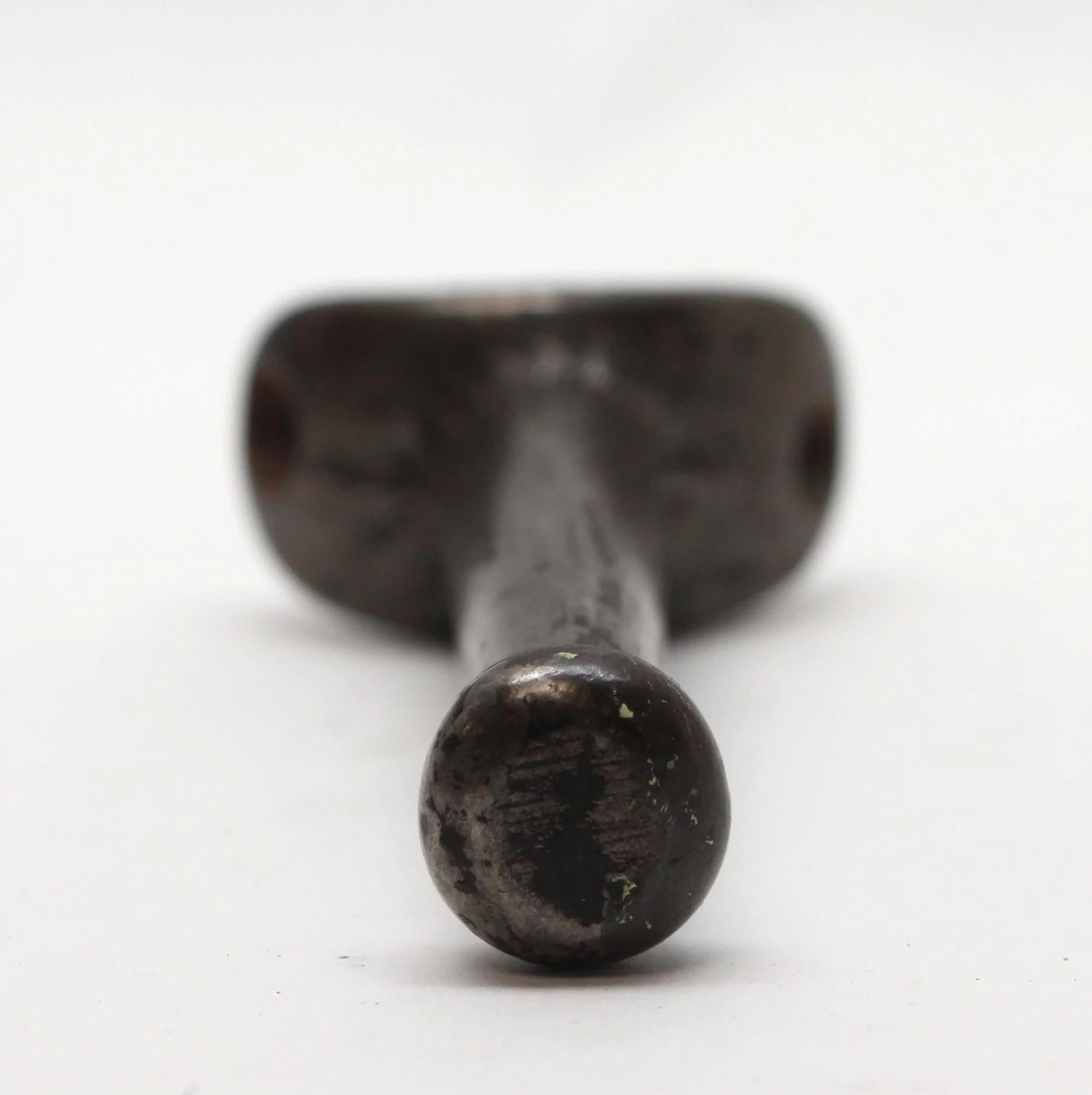 Vintage Cast Iron Single Round Back Wardrobe Hook 5 Vintage Cast Iron Single Round Back Wardrobe Hook - Image 3