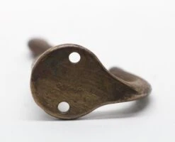 Vintage Brass Plated Iron Curved Double Arm Wall Hook 7 Vintage Brass Plated Iron Curved Double Arm Wall Hook -OGT Sale Store single hooks for sale p261858