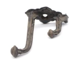 Black Cast Iron Antique 2 Arm Wall Hook 8 Black Cast Iron Antique 2 Arm Wall Hook -OGT Sale Store single hooks for sale q277063