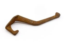 Antique Art Deco Double Arm Cast Iron Hall Tree Wall Hook -OGT Sale Store single hooks for sale q279081