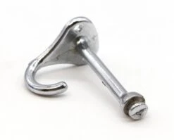 Vintage Chrome Plated Brass Straight Arm Wall Hook 9 Vintage Chrome Plated Brass Straight Arm Wall Hook -OGT Sale Store single hooks for sale q284504