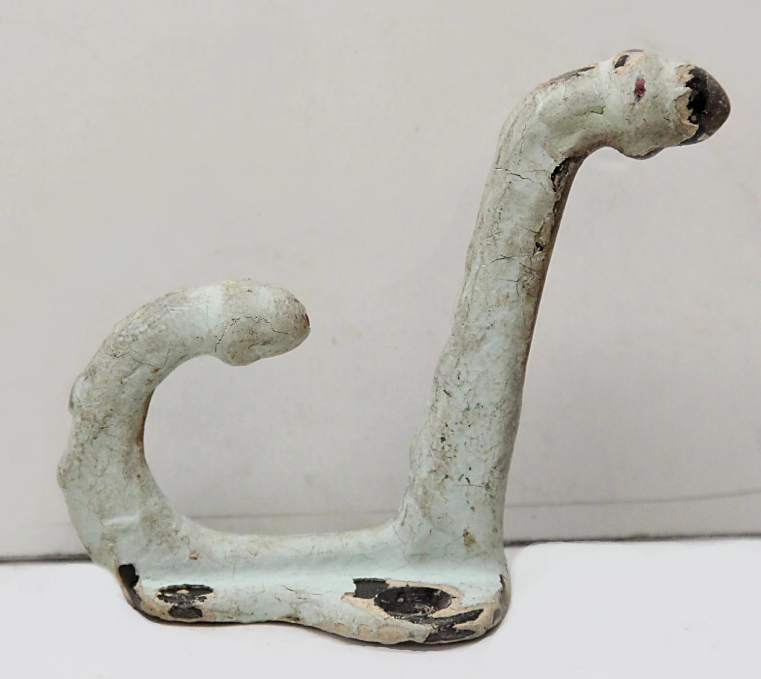 Set Of Seven Distressed Painted Pastel Hooks 4 Set Of Seven Distressed Painted Pastel Hooks - Image 2