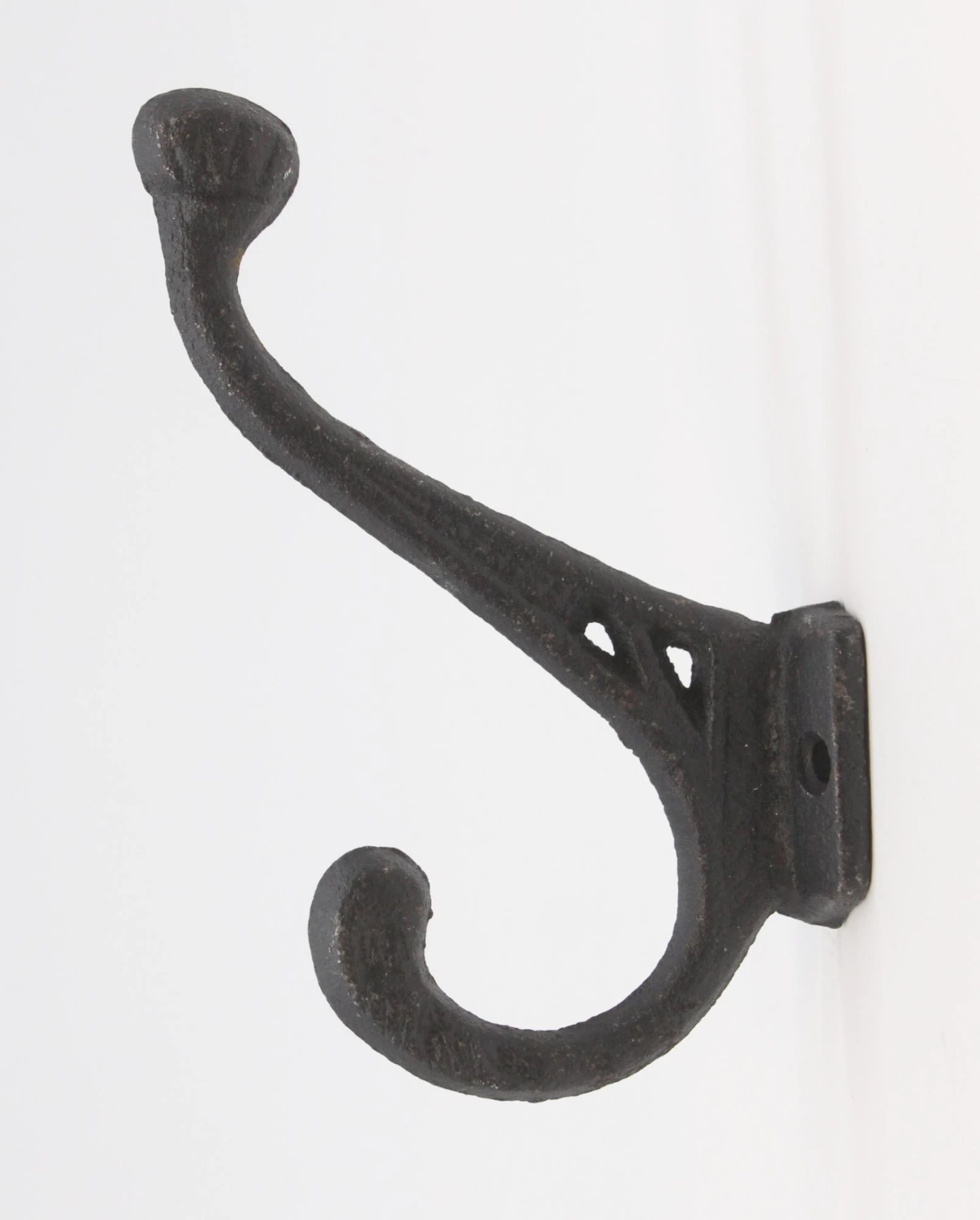 Newly Made Black Cast Iron Double Arm Wall Hook 3 Newly Made Black Cast Iron Double Arm Wall Hook