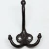 Newly Made Black Cast Iron Triple Acorn Wall Hook 1 Newly Made Black Cast Iron Triple Acorn Wall Hook -OGT Sale Store single hooks newly made black cast iron triple acorn wall hook n260336