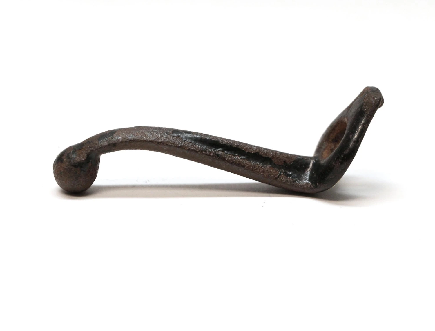 Antique Black Cast Iron Ball Tip Wall Hook 4 Antique Black Cast Iron Ball Tip Wall Hook - Image 2