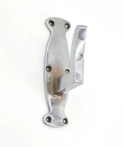 Vintage European Chrome Over Cast Brass Bathroom Wall Hook