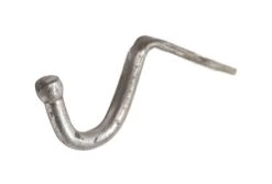 Vintage Nickel Over Steel Single Arm Surface Shelf Hook