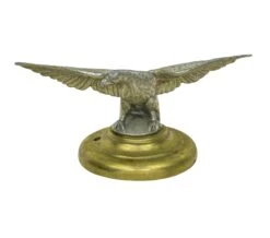 Aluminum Eagle Statue With Brass Base