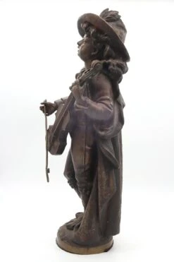 19th Century Violin Player In Bronze By Adolph Maubach 20 19th Century Violin Player In Bronze By Adolph Maubach -OGT Sale Store statues sculptures for sale m216378