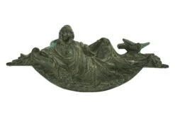 Rare Brass Depiction Of Abundanita The Goddess Of Abundance Statue