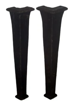 Antique Cast Iron Industrial Bowed Table Legs