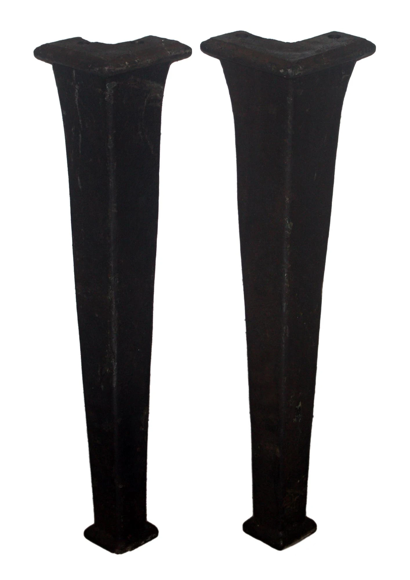 Antique Cast Iron Industrial Bowed Table Legs 3 Antique Cast Iron Industrial Bowed Table Legs