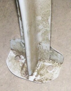 1950s Gray Steel Factory Industrial Leg -OGT Sale Store table bases for sale l207891