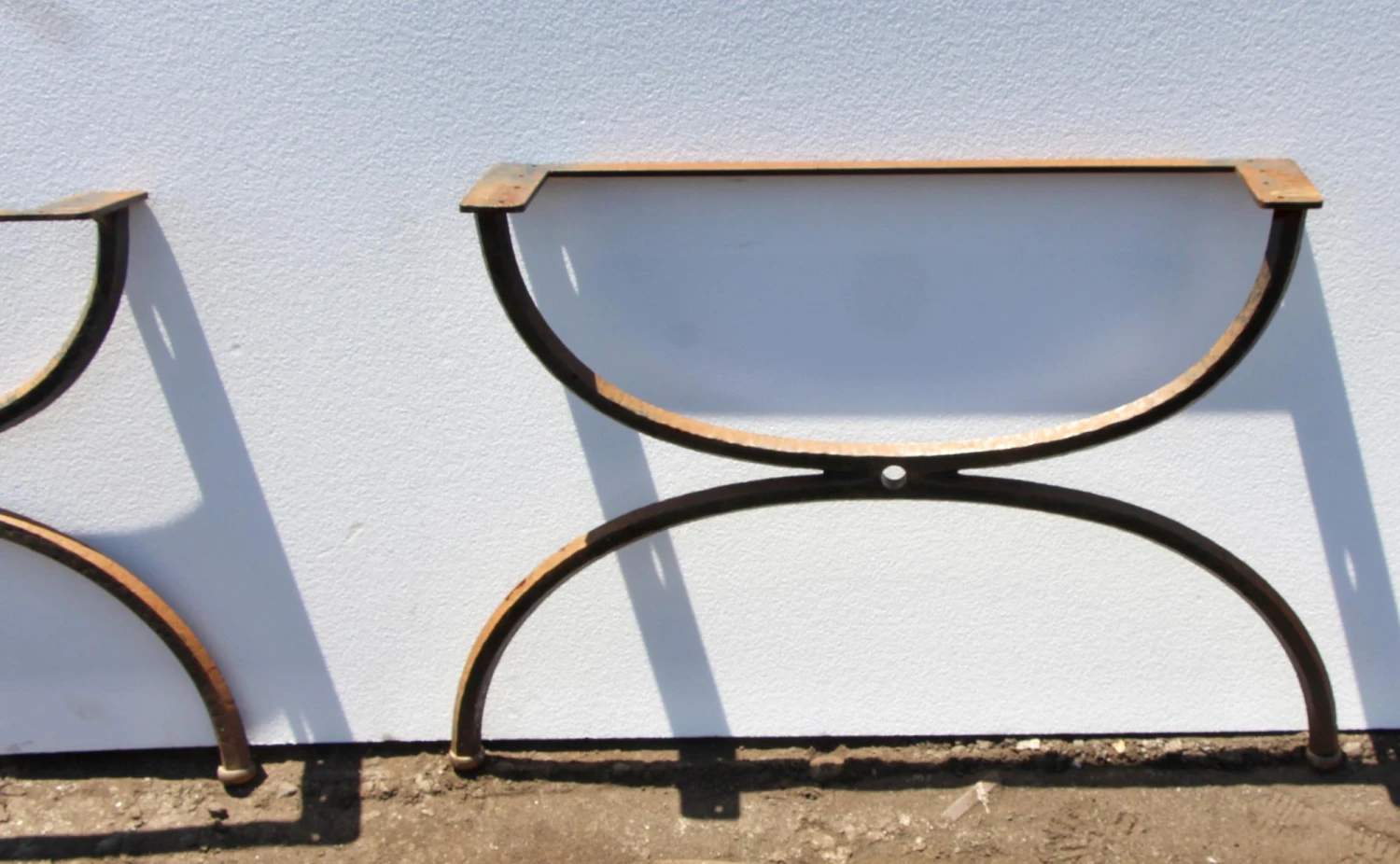 Pair Of Cast Iron Coffee Table Legs 5 Pair Of Cast Iron Coffee Table Legs - Image 3