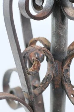 Antique 28.5 In. Wrought Iron Spiral Table Base 10 Antique 28.5 In. Wrought Iron Spiral Table Base -OGT Sale Store table bases for sale q276000