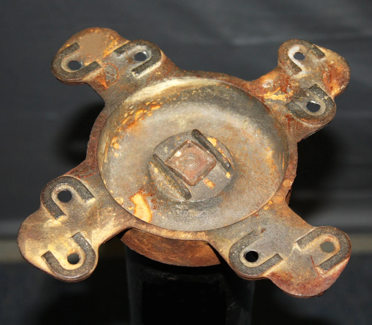 Reclaimed 27.75 In. Cast Iron Black Table Base 4 Reclaimed 27.75 In. Cast Iron Black Table Base - Image 2