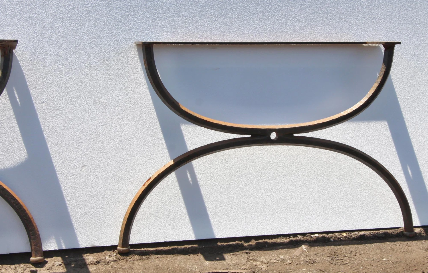 Pair Of Cast Iron Coffee Table Legs 4 Pair Of Cast Iron Coffee Table Legs - Image 2