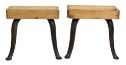 Pair Of Vintage Cast Iron Cabriole Legs