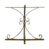 Reclaimed 27 In. H Cross Shape Curled Wrought Iron Table Base