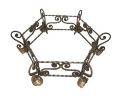 Vintage Wrought Iron Rounded Table Base