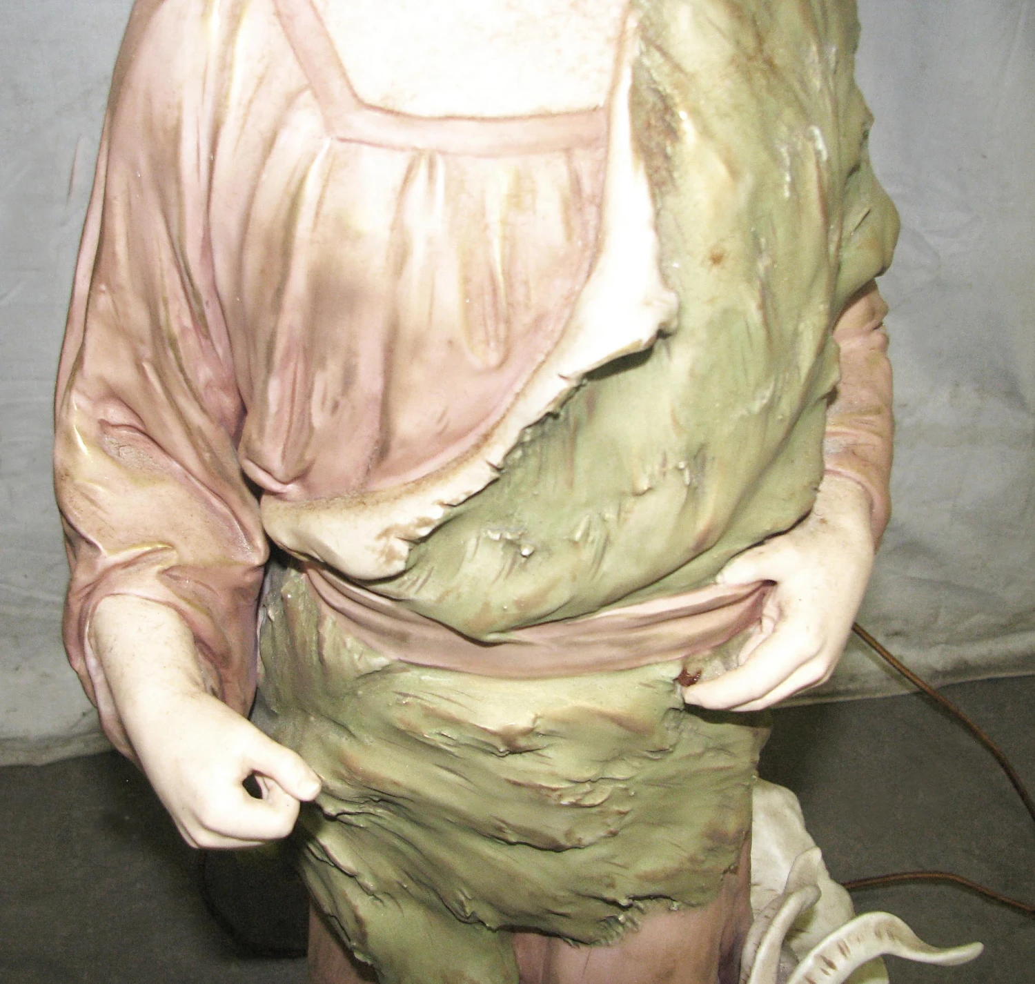 Vintage Shepherd Statue Table Lamp 5 Vintage Shepherd Statue Table Lamp - Image 3