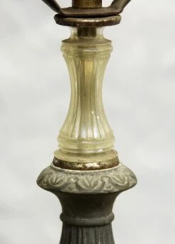 Victorian Clear Glass Bronze & Marble Table Lamp 13 Victorian Clear Glass Bronze & Marble Table Lamp -OGT Sale Store table lamps for sale m233369