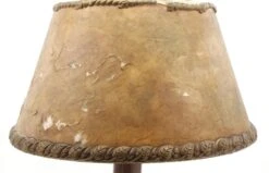 Antique Brass Gothic Lamp With Foliate Detail Shade 15 Antique Brass Gothic Lamp With Foliate Detail Shade -OGT Sale Store table lamps for sale q285290