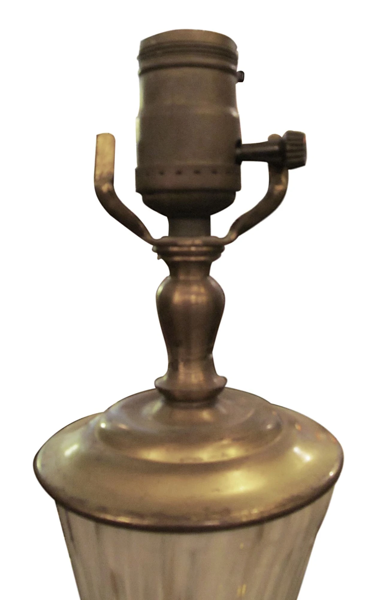 1950s Murano Tan Glass Table Lamp 4 1950s Murano Tan Glass Table Lamp - Image 2