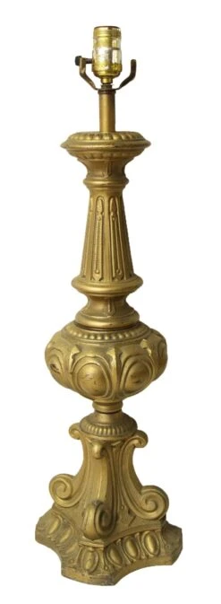 Vintage Egg & Dart Gilt Metal Table Lamp 13 Vintage Egg & Dart Gilt Metal Table Lamp -OGT Sale Store table lamps m224017