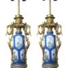 Pair Of French 19th Century Porcelain Urn 2 Bulb Lamps -OGT Sale Store table lamps pair of french 19th century porcelain urn 2 bulb lamps chl550