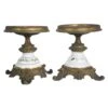 Pair Of French Spelter & Ceramic Oil Lamp Holders 2 Pair Of French Spelter & Ceramic Oil Lamp Holders -OGT Sale Store table lamps pair of french spelter ceramic oil lamp holders q279304