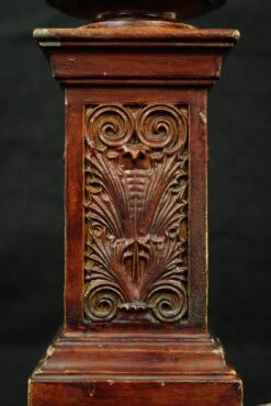 Vintage Ball Shaped Milk Glass Globe Steel Wood Table Lamp 15 Vintage Ball Shaped Milk Glass Globe Steel Wood Table Lamp -OGT Sale Store table lamps q285152