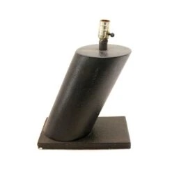 Vintage Modern Slanted Tube Black Table Lamp