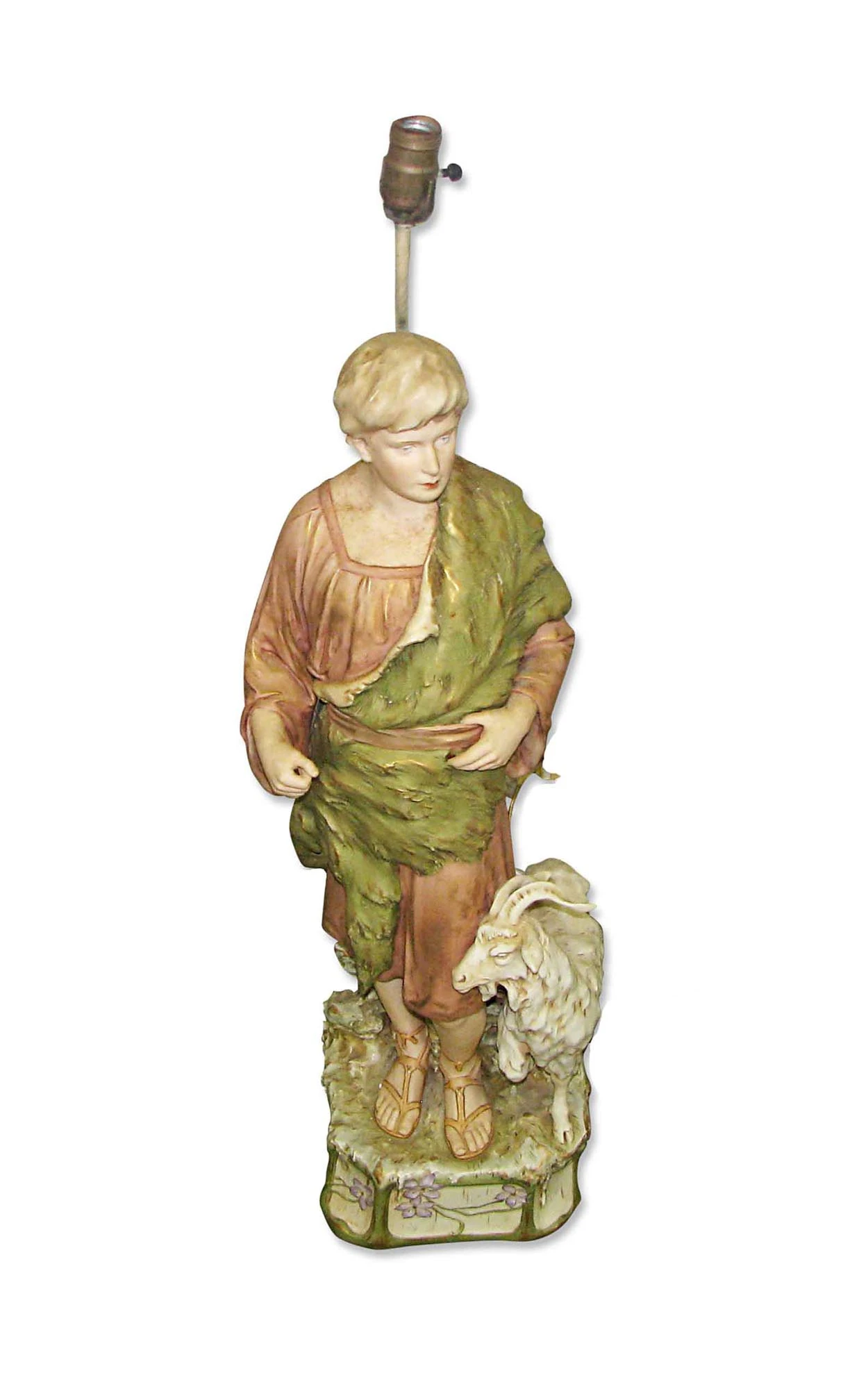 Vintage Shepherd Statue Table Lamp 3 Vintage Shepherd Statue Table Lamp