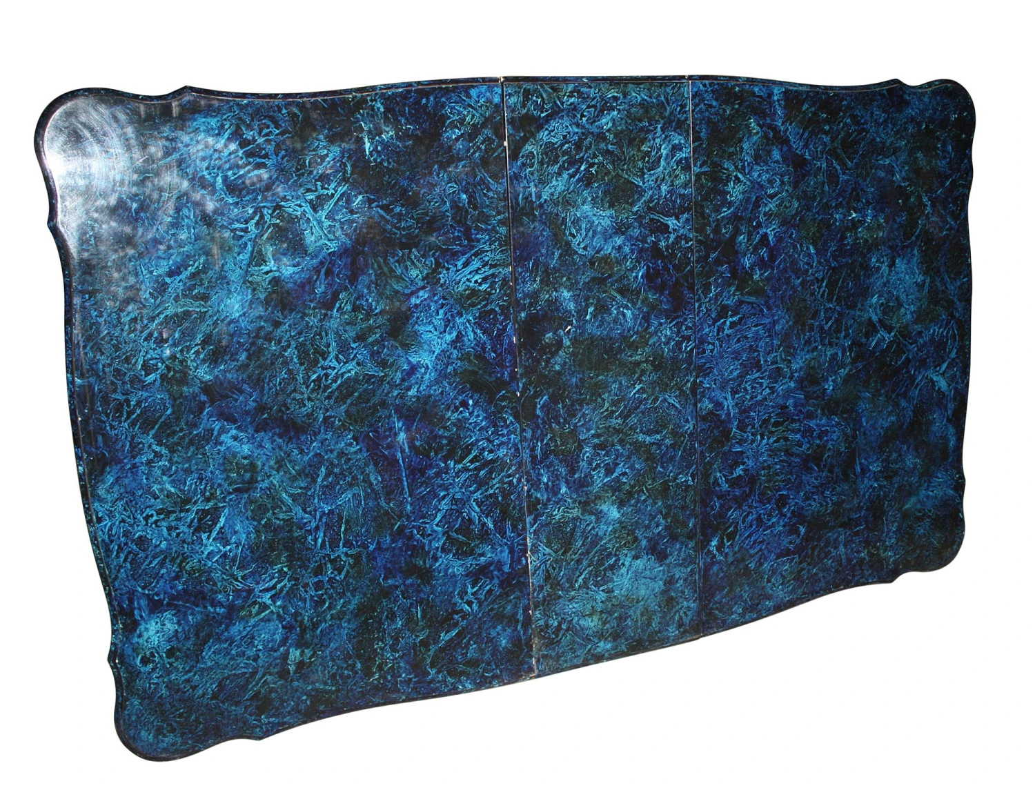 1970s Vintage 6.5 Ft. Psychedelic Blue Tabletop 3 1970s Vintage 6.5 Ft. Psychedelic Blue Tabletop